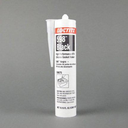 漢高樂(lè )泰 598 RTV高性能硅膠墊片制造商 黑色 300毫升 卡筒包裝